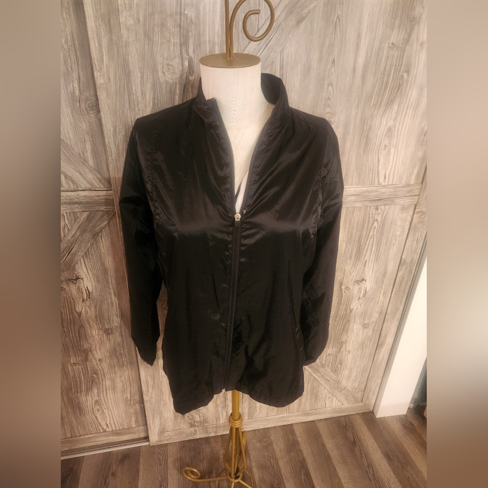 Lady Hagens Black Windbreaker Jacket
